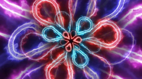 Rotating electric flower Stock Footage 89126537