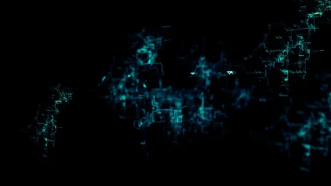 Rotating electronic network with 'Cyber Monday' text Stock Footage 106765321