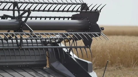 Rotating Element of the Combine Video stock 111880151