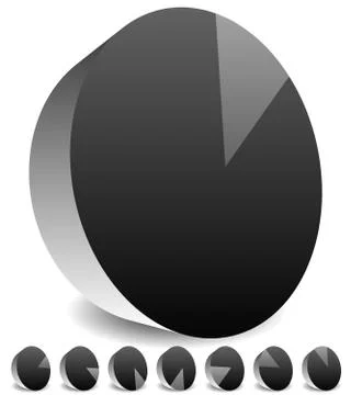 Rotating empty radar screen or sonar display. Segmented circles with thin sli Stock-Illustration