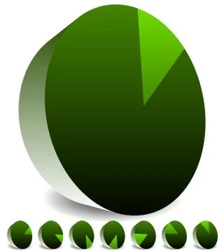 Rotating empty radar screen or sonar display. Segmented circles with thin sli Stock-Illustration