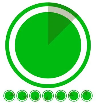 Rotating empty radar screen or sonar display. Segmented circles with thin sli Stock-Illustration