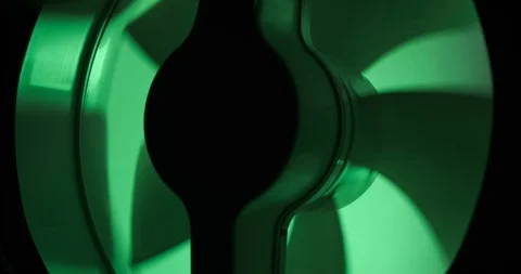 Rotating exhaust fan with dramatic lighting. Discoloration. Stock Footage 122975651