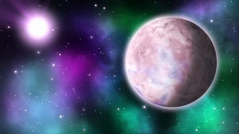 Rotating exoplanet. Loop. Stock Footage 91139754