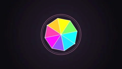 Rotating faceted optical quartz crystal prism casting rainbow spectral caus.. Stock Footage 346647329
