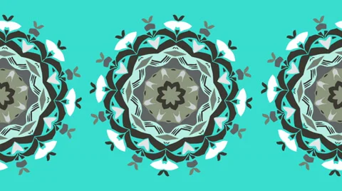 Rotating fancy circles Stock Footage 34489919