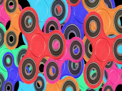 Rotating Fidget Spinners Background 動画素材 75656522