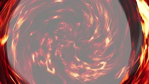 The rotating fiery whirlpool in the middle of the screen Isolated by Alpha Stock Footage 236918767