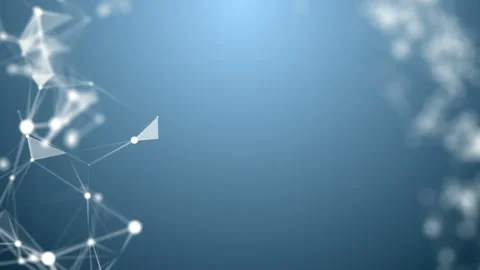 Rotating figure of triangles. Digital abstract background. Seamless loop. Video stock 101422344