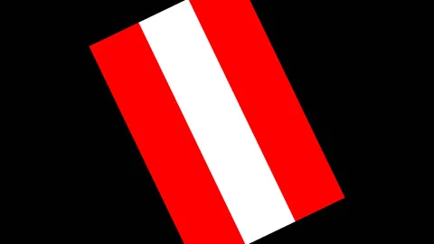Rotating flag of the Austria Stock Footage 87549165