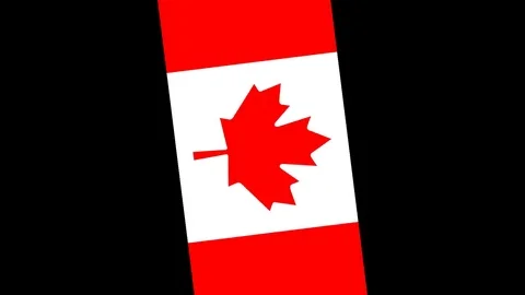 Rotating flag of the Canada Stock Footage 82850167