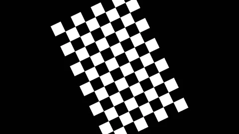 Rotating flag of the finish Stock Footage 86095562