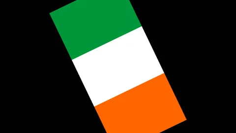 Rotating flag of the Ireland Stock-Footage 87798515