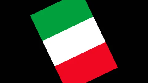 Rotating flag of the Italy Stock-Footage 87595598