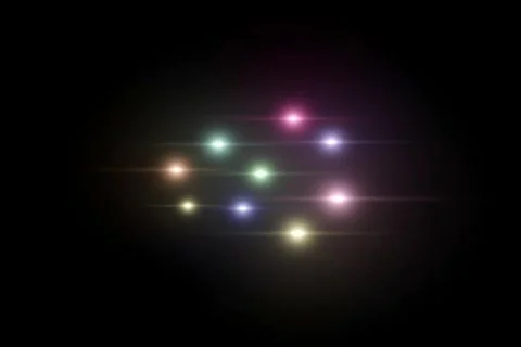 Rotating flares Stock Footage 138148