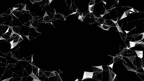 Rotating flickering halo. Technological abstract background. Place for text Stock Footage 96638509