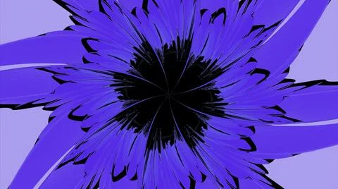 Rotating Flower pattern. Design. Bright floral pattern rotates on isolated Illustrazione stock