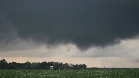 Rotating Funnel Cloud Time Lapse Stock Footage 158660745