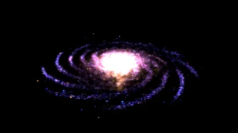 Rotating Galaxy Animation - Loop Stock Footage 34779683