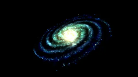Rotating Galaxy Animation - Loop Stock Footage 34784609