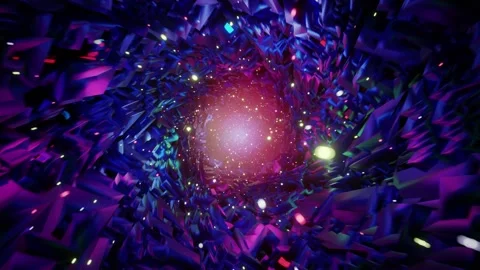 Rotating Galaxy Tunnel Video stock 165148728