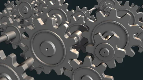 The rotating gear wheels  Stock Footage 53567110