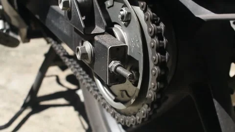 Rotating gears and chains Stock Footage 312881480