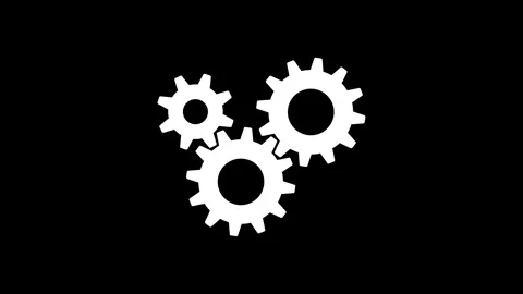 Rotating gears animation concept of system process and teamwork animation Stock Footage 330523569