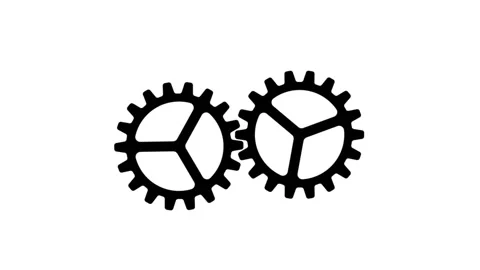 Rotating gears animation Vídeos de archivo 196943040