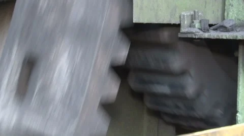 Rotating gears close up. Stock Footage 57106062