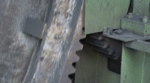 Rotating gears close up Stock Footage 57197099