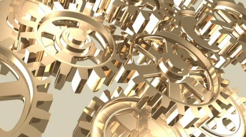 Rotating Gears Stock Footage 683445