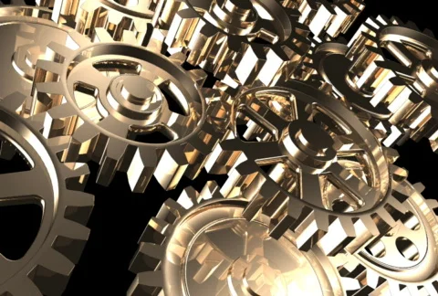 Rotating Gears Stock Footage 683453