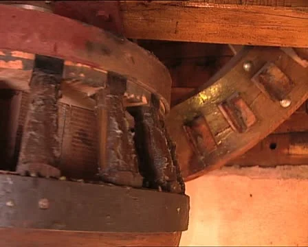 ROTATING GEARS inside a windmill det5 Video stock 21325044