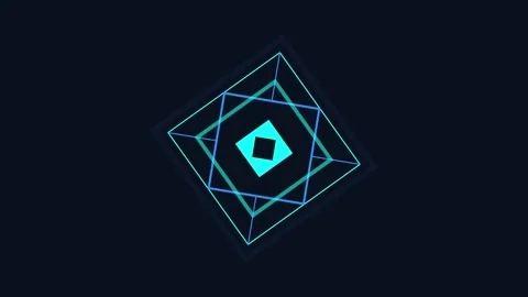 Rotating Geometric Cube Animation Background for Tech Presentations 库存影片 333287052