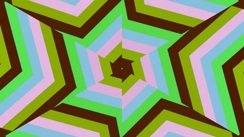 Rotating Geometric Hexagon Star Pattern Animation Видео 332392256