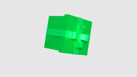 Rotating Gift Box. 3D gift box animation on a Alpha Channel. Valentine's Day, Ho Stock Footage 258213376