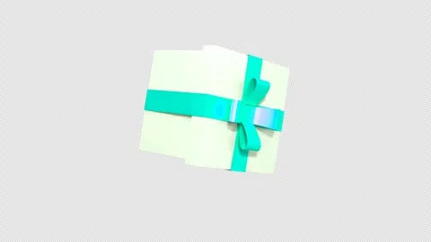 Rotating Gift Box. 3D gift box animation on a Alpha Channel. Valentine's Day, Ho Stock Footage 258295867