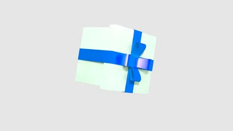 Rotating Gift Box. 3D gift box animation on a Alpha Channel. Valentine's Day, Ho Stock Footage 258296093