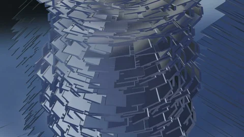 Rotating Glass Column Stock Footage 98585920