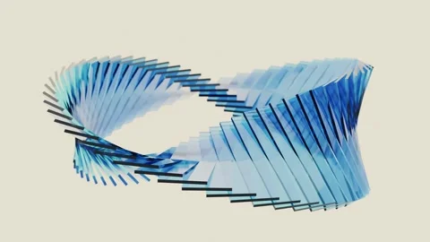Rotating Glass Cubes Abstract Animation 4K Seamless Loop 3D Render Stock Footage 321935958