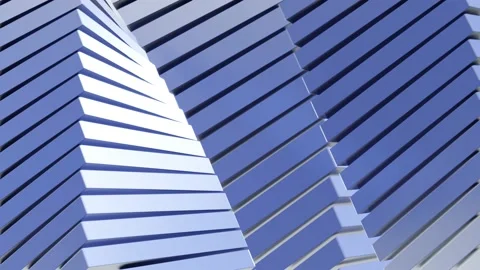 Rotating glass cubes. Technological background. The concept of modern archite Stock Footage 166924076