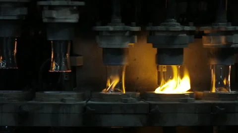 Rotating glasses and fire Stock Footage 171601347