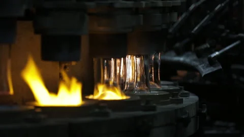 Rotating glasses and fire Stock Footage 171601401