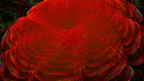 Rotating Glitter Tsiniya  - Loop Fractal Abstract Animation Stock Footage 73393865