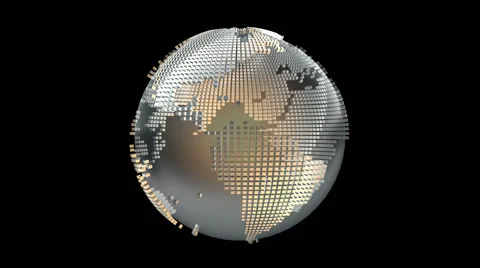 Rotating Globe-02 Stockbeeldmateriaal 40429752