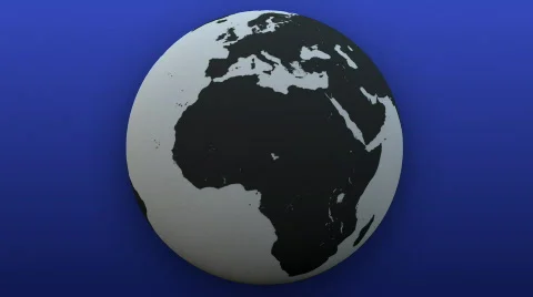 Rotating Globe with blue Background (Loop) Video stock 375669