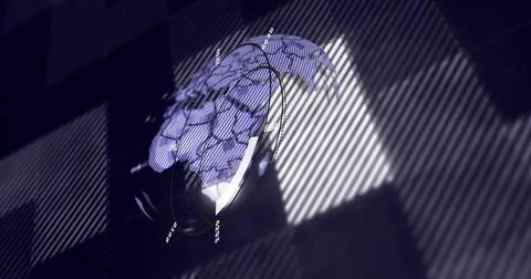 Rotating globe with data points and circular graph image over dark background Stock Photos