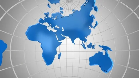 Rotating of Globe. A look inside Stock Footage 71456961