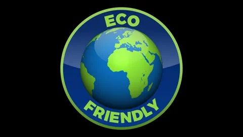 Rotating globe promoting eco-friendly practices for environmental conservat.. Stock Footage 305628591